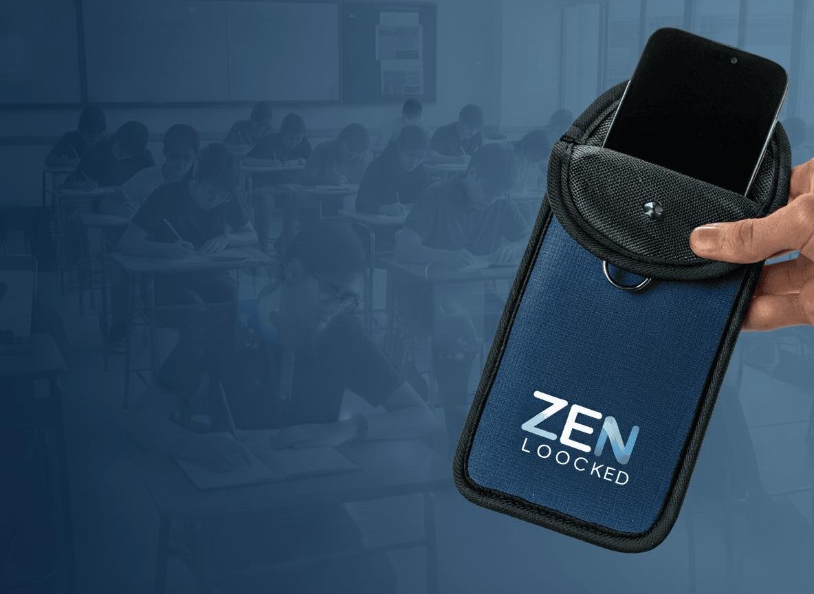ZenLocked lockable phone pouch for schools - phone-free space solution